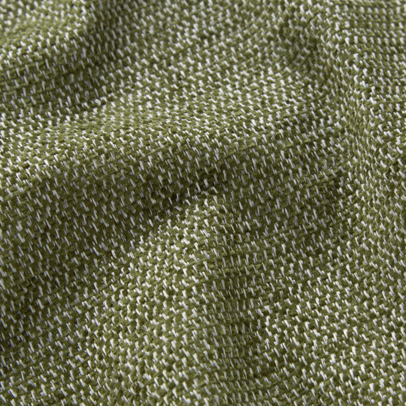 Polsterstoff Chenille Melange – dunkeloliv/silbergrau, image number 2