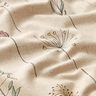 Dekostoff Halbpanama getrocknete Blumen – natur/rosa,  thumbnail number 2