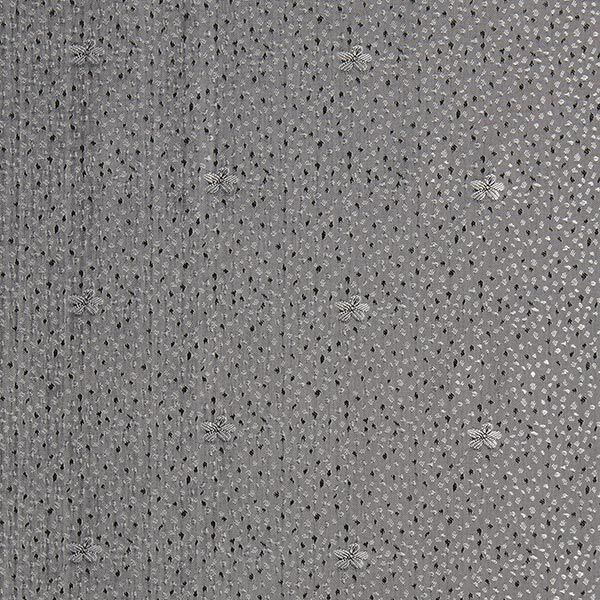 Futterstoff Jacquard Blumen – grau, image number 1