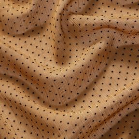 Chiffon Glitzerstreifen und Pünktchen – rehbraun, 