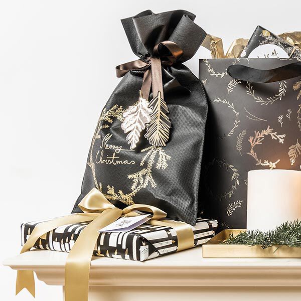 Geschenkpapier Kerze [ 70 cm x 2 m ] | Rico Design – schwarz,  image number 5