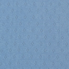 Feinstrickjersey mit Lochmuster – blau, 