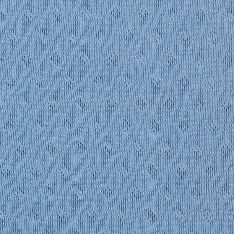 Feinstrickjersey mit Lochmuster – blau,  image number 1