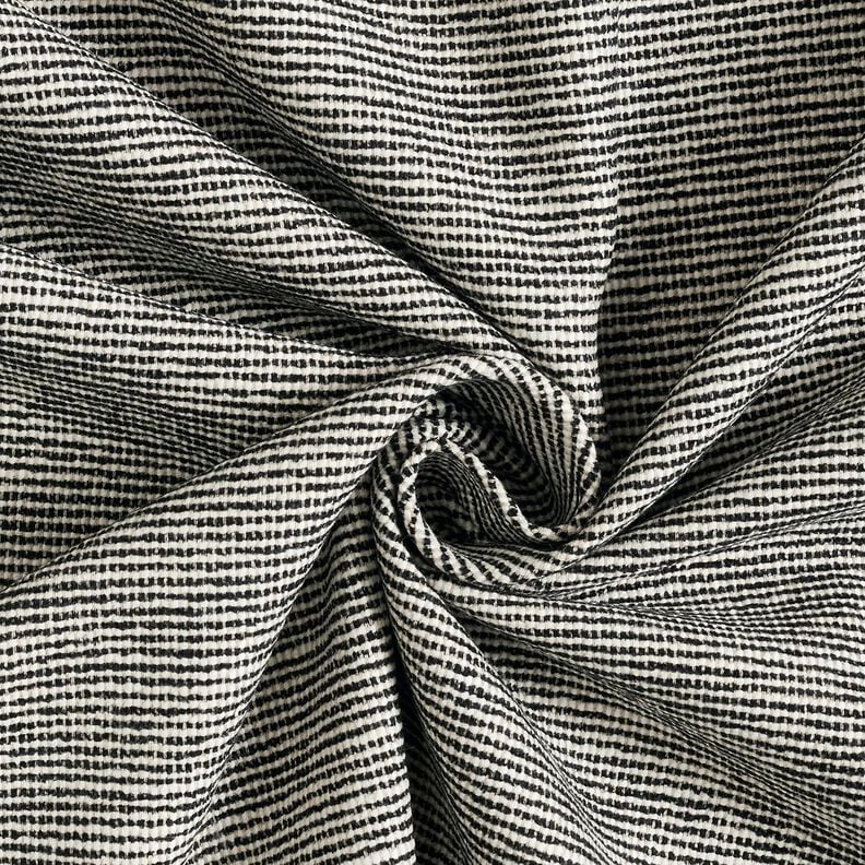 Halbpanama grobe Struktur &ndash; schwarz/natur,  image number 1