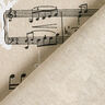 Dekostoff Halbpanama musikalisch – schwarz/natur,  thumbnail number 4