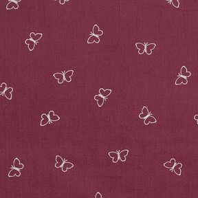 Babycord Glitzer-Schmetterlinge – bordeauxrot, 