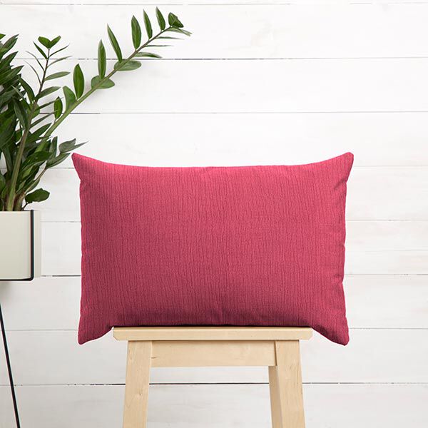 GOTS Dreilagiger Baumwoll-Musselin – beere | Reststück 50cm