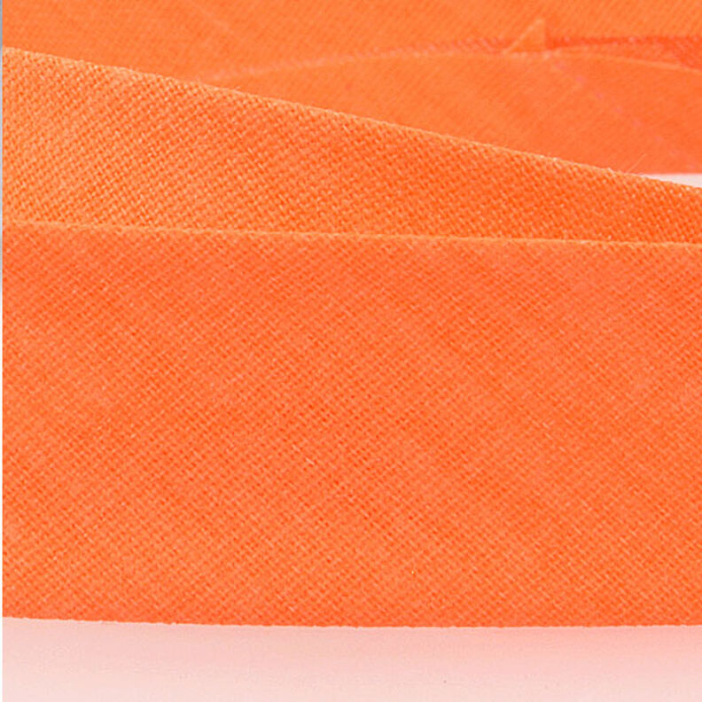 Schrägband Polycotton [20 mm] – neonorange,  image number 2