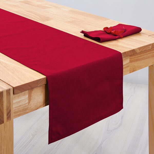 Dekostoff Canvas – karminrot | Reststück 50cm