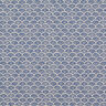 Dekostoff Halbpanama Wellenbögen – natur/indigo | Reststück 60cm,  thumbnail number 1