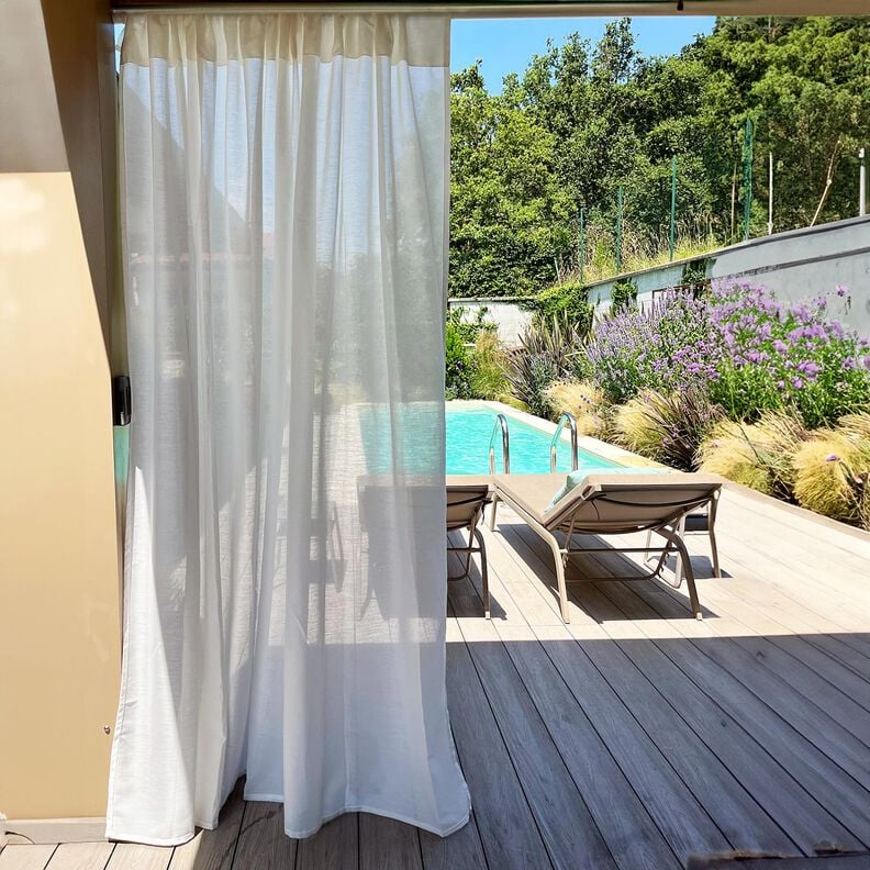 Outdoor Gardinenstoff Uni 315 cm &ndash; natur,  image number 6