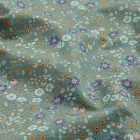 Baumwolljersey Waldblumenwiese Digitaldruck – schilf, 