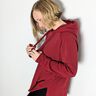 Alpenfleece Kuschelsweat Uni – karminrot,  thumbnail number 8