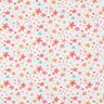 GOTS Baumwolljersey bunte Blümchen Digitaldruck | Poppy Fabrics – weiss/apricot,  thumbnail number 1