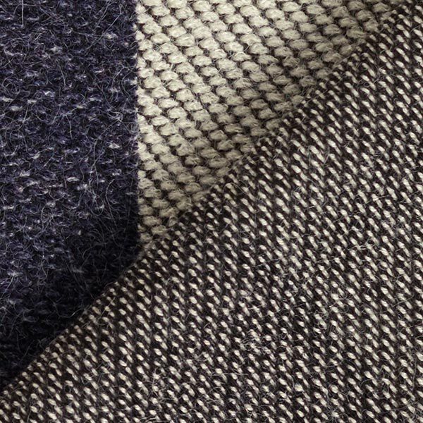 Strickjacquard breite Längsstreifen – nachtblau/weiss, image number 4