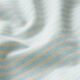 Bauwoll-Viskose-Mix schmale Querstreifen – wollweiss/hellblau,  thumbnail number 2
