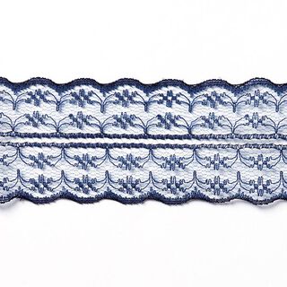 Voile -Spitze Einfassband [48 mm] - marineblau, 