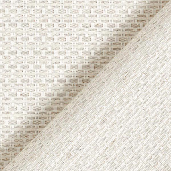 Dekostoff Jacquard kleine Waben – hellbeige