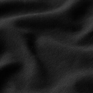 GOTS Interlock Jersey uni – schwarz, 