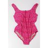 Badeanzugstoff Mini Tupfen – intensiv pink/weiss,  thumbnail number 7