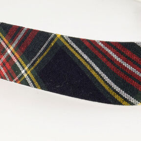 Schrägband Schottenkaro [20 mm] – schwarz, 