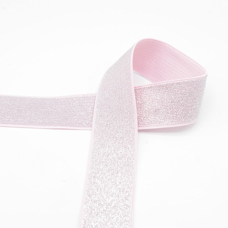 Elastikband Metallic [40 mm] – rosa,  image number 1