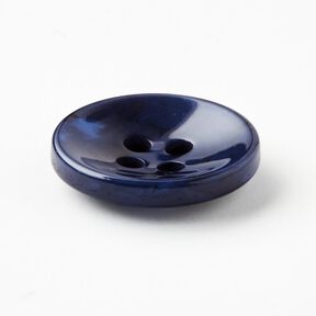 4-loch-Knopf marmoriert [Ø 15 mm] – indigo, 