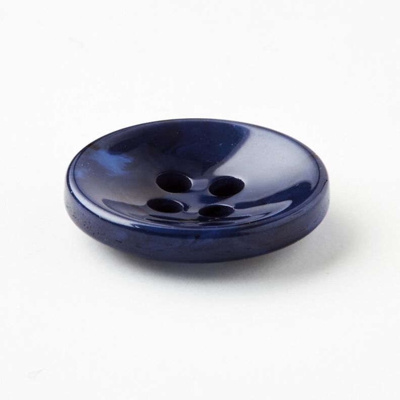 4-loch-Knopf marmoriert [Ø 15 mm] – indigo,  image number 2