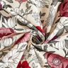 Baumwollstoff Cretonne farbenfrohe Blumen &ndash; traube/natur,  thumbnail number 3