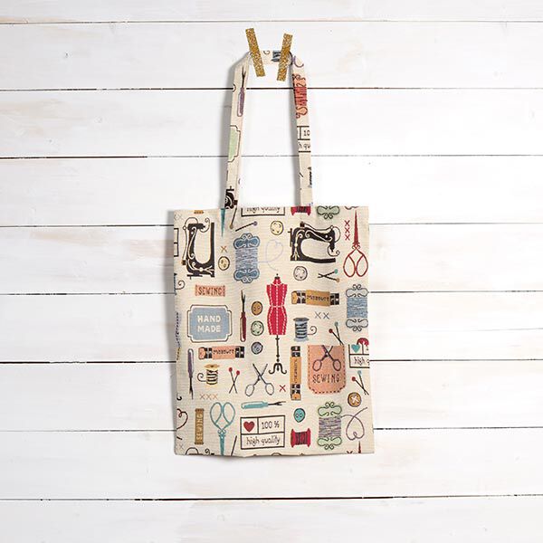 Dekostoff Gobelin Vintage Atelier – hellbeige