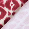 GOTS French Terry Batik-Leomuster | TCC x LOOKS by Wolfgang Joop – beere/creme,  thumbnail number 6
