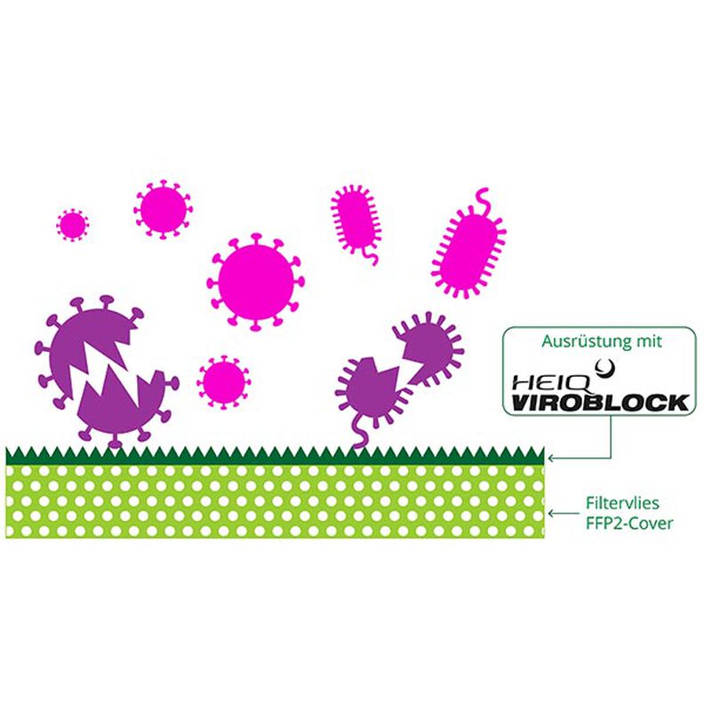 SHIELD CoverMe HEIQ Viroblock Life Loves you – schwarz | Albstoffe,  image number 4