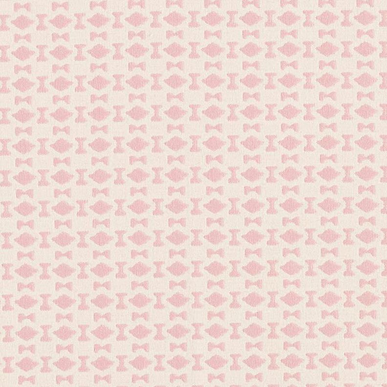 Jacquard Rautenmuster – rosa/wollweiss,  image number 1