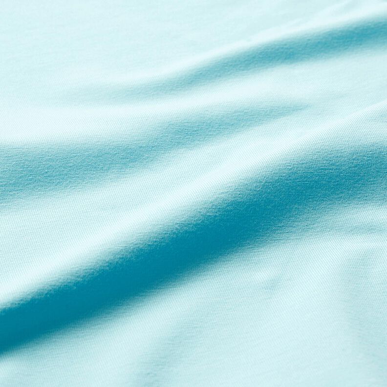 Baumwolljersey Medium Uni – eisblau, image number 4