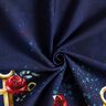 Baumwolljersey Anker und Rosen | Glitzerpüppi – nachtblau/altgold,  thumbnail number 3