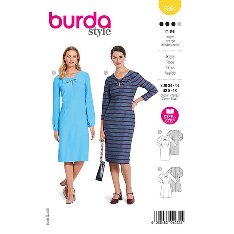 Kleid | Burda 5861 | 34-44,  image number 1