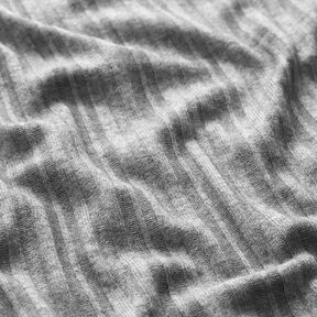 Rippenstrick Melange – hellgrau, 