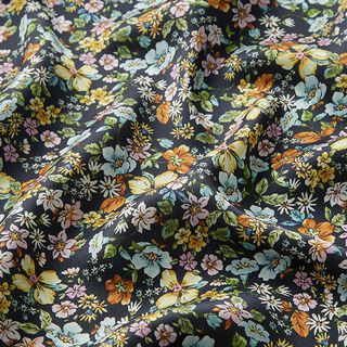Futterstoff Millefleurs – nachtblau, 
