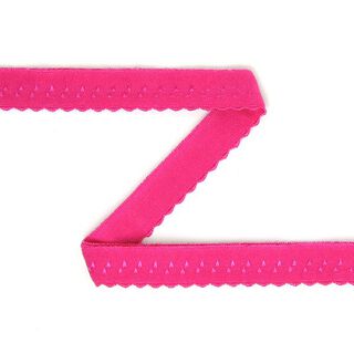 Elastisches Spitzen-Einfassband (Falzgummi) [12 mm] - pink, 