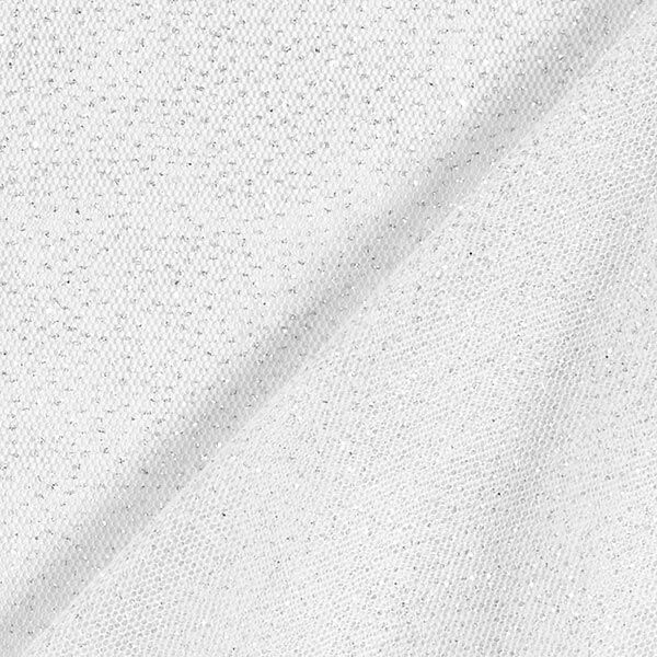 Glitzertüll Royal – weiss/silber,  image number 5