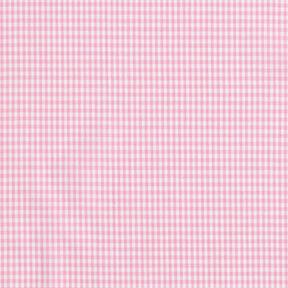 Baumwollstoff Vichykaro 0,2 cm – rosa/weiss, 