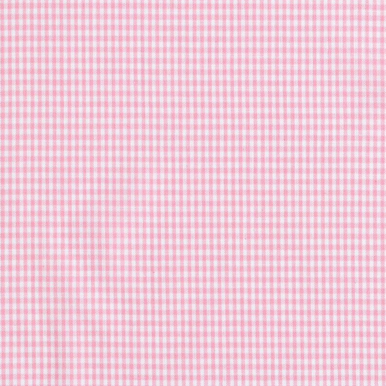Baumwollstoff Vichykaro 0,2 cm – rosa/weiss,  image number 1