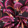 Dekostoff Canvas Blumenfächer – schwarz/pink,  thumbnail number 3