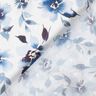 Viskosestoff Dobby Aquarell-Blumen Digitaldruck – elfenbein/helljeansblau,  thumbnail number 4