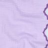 Musselin/ Doppel-Krinkel Gewebe beidseitige Bogenkante  | Poppy Fabrics – flieder/rotlila,  thumbnail number 2