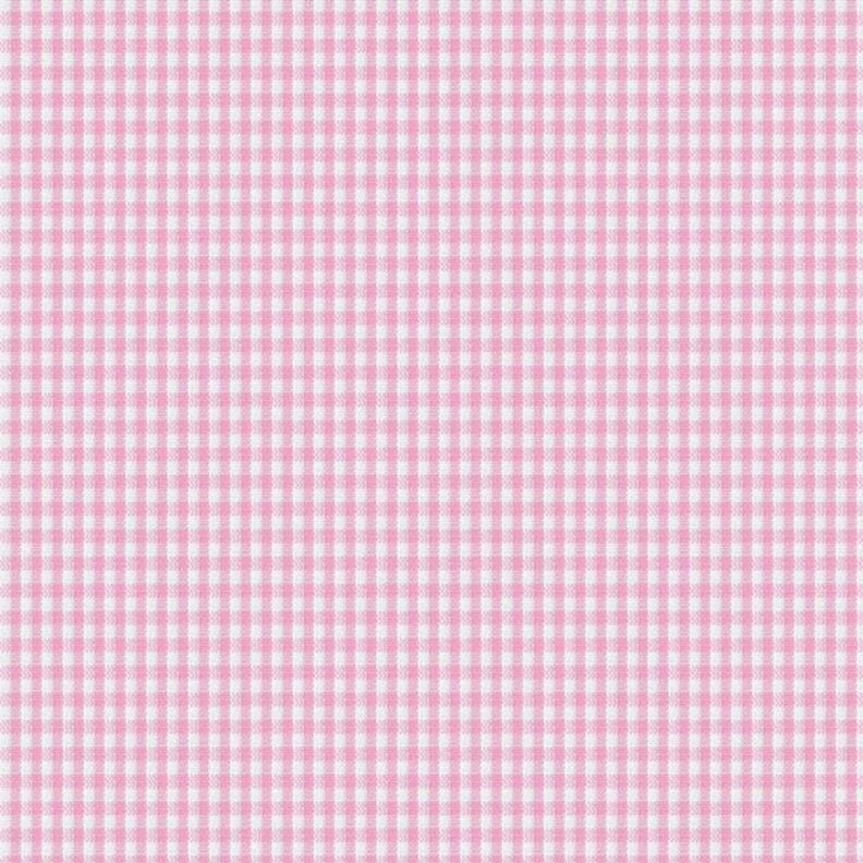 Baumwollstoff Vichykaro 0,2 cm – rosa/weiss,  image number 1