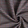 Mantelstoff Woll-Mix kleiner Hahnentritt – merlot/silber,  thumbnail number 3