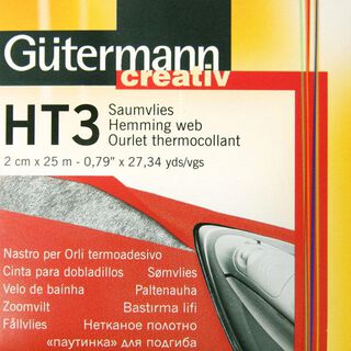 HT3 Saumvlies [25 m x 2 cm] - weiss | Gütermann, 