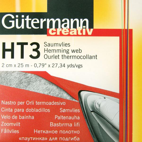 HT3 Saumvlies [25 m x 2 cm] - weiss | Gütermann,  image number 1