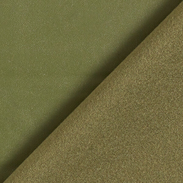 Stretch Kunstleder Uni – khaki, image number 3